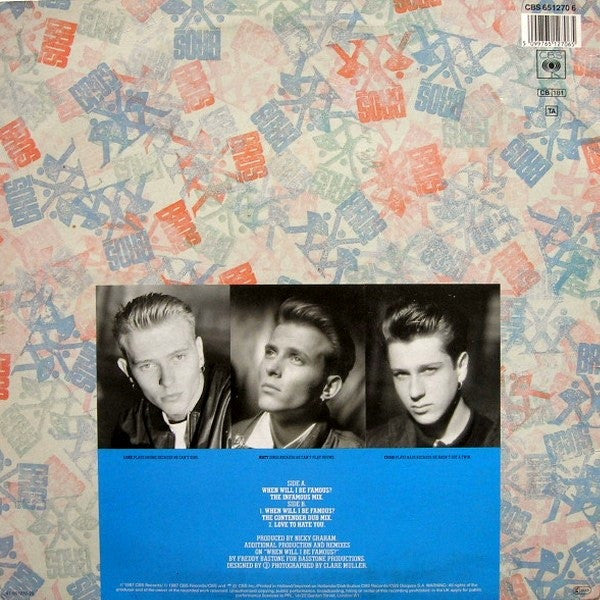 Bros : When Will I Be Famous? (12", Maxi)