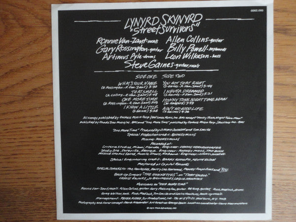 Lynyrd Skynyrd : Street Survivors (LP, Album)