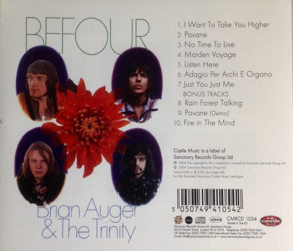 Brian Auger & The Trinity : Befour (CD, Album, RE)