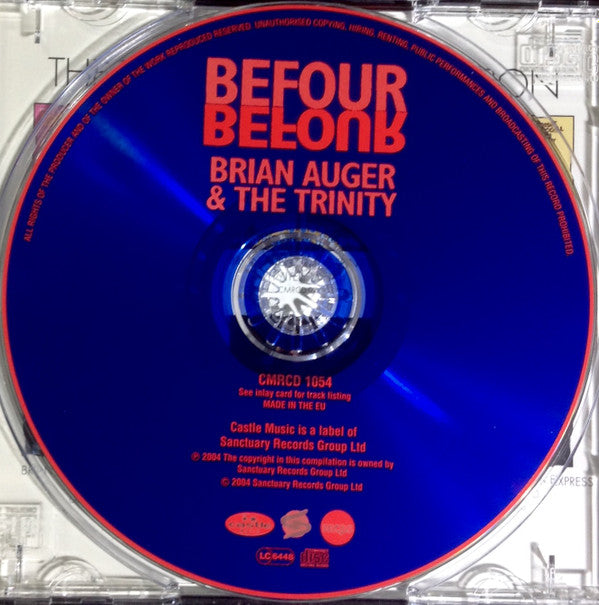 Brian Auger & The Trinity : Befour (CD, Album, RE)