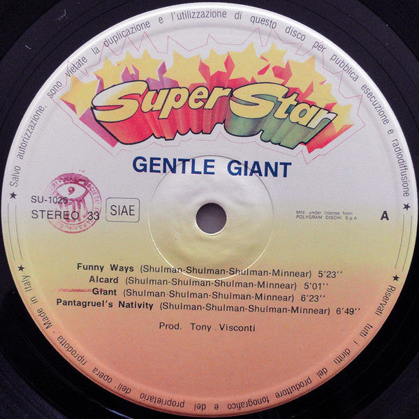 Gentle Giant : Gentle Giant (LP, Comp)