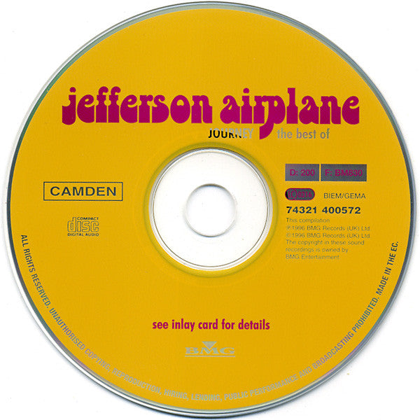 Jefferson Airplane : Journey...The Best Of (CD, Comp)