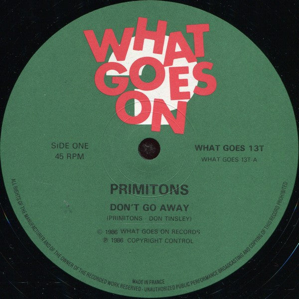Primitons : Don't Go Away (12")