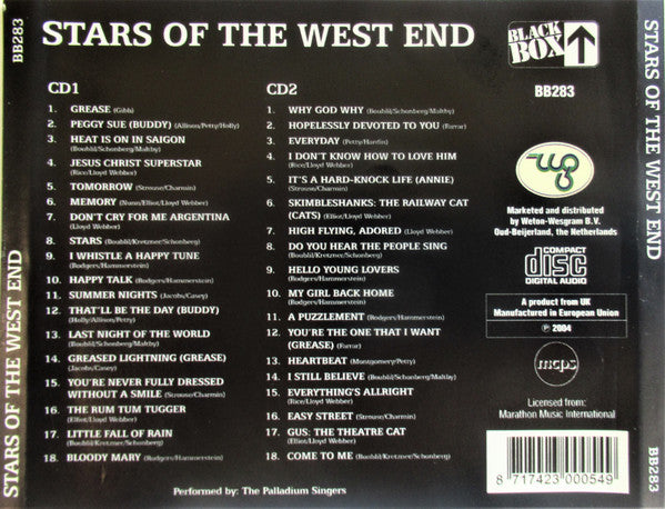 The Palladium Singers : Stars Of The West End (Highlights From The Famous Musicals) (2xCD)