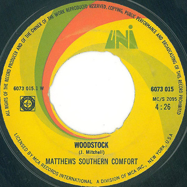 Matthews' Southern Comfort : Woodstock (7", Pus)