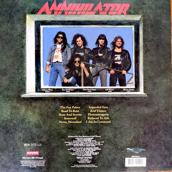 Annihilator (2) : Never, Neverland (LP, Album, Ltd, Num, RE, Vel)