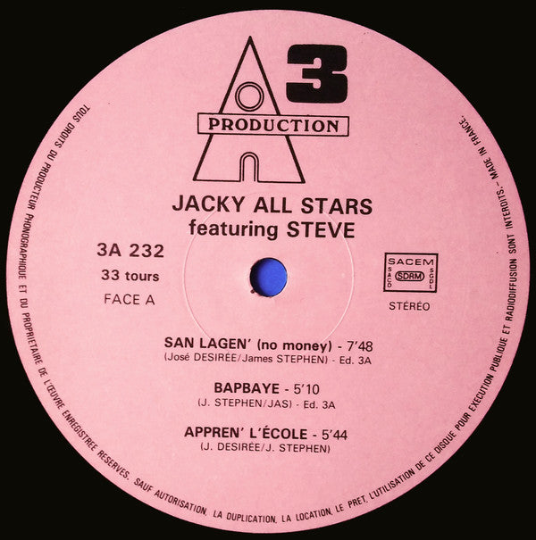 Jacky All Stars Featuring Serge Steve : In Caribbean Experience (LP, Album)