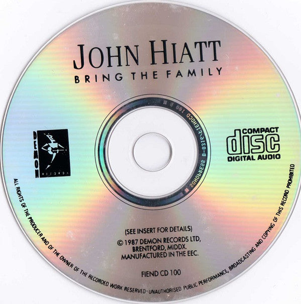 John Hiatt : Bring The Family (CD, Album)