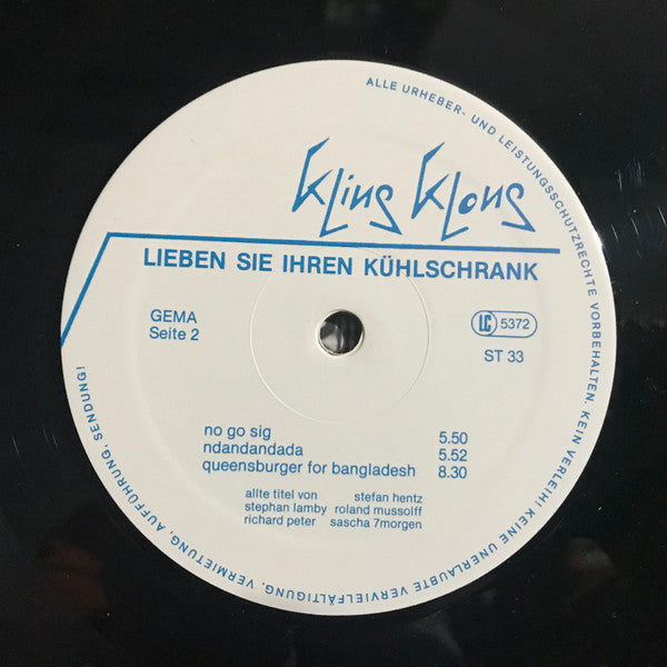 Kling Klong : Lieben Sie Ihren Kühlschrank (LP, Album)