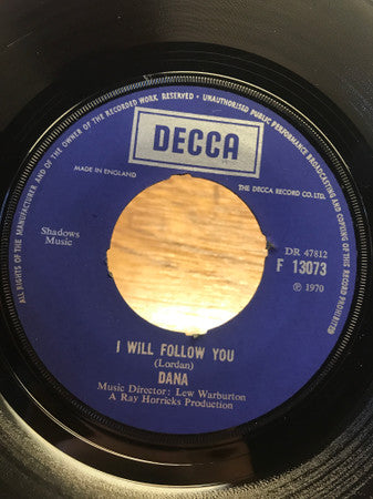 Dana (9) : I Will Follow You (7")