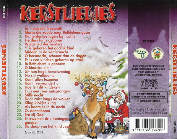 De Gouden Nachtegaaltjes : Kerstliedjes (CD, RE)