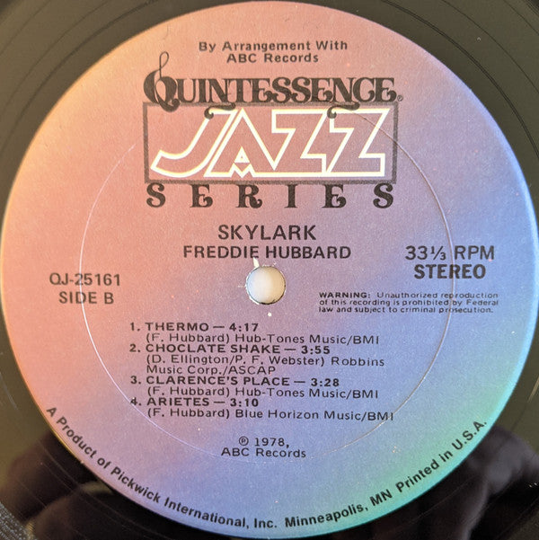Freddie Hubbard : Skylark (LP, Album, RM)