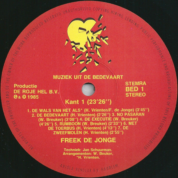 Freek de Jonge : De Bedevaart (De Muziek) (LP, Album)