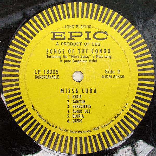 Les Troubadours Du Roi Baudouin : Songs Of The Congo (LP, Album)