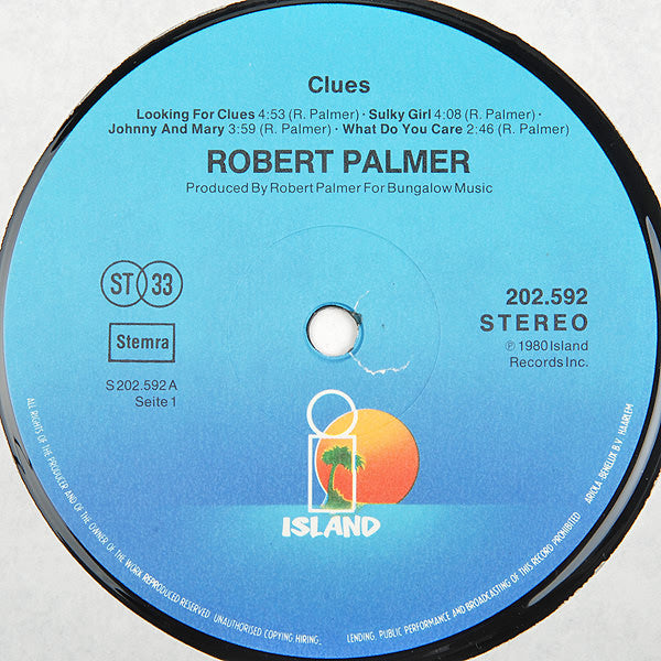 Robert Palmer : Clues (LP, Album)
