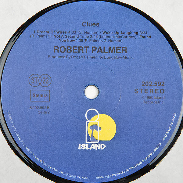 Robert Palmer : Clues (LP, Album)