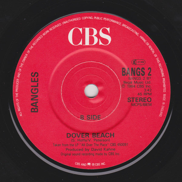 Bangles : Following (7", Single, Mat)