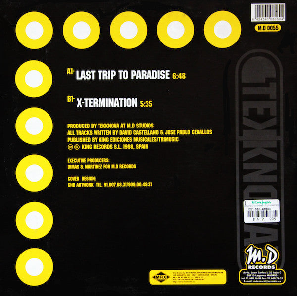 Tekknova : Last Trip To Paradise (12")