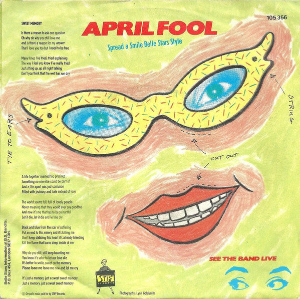The Belle Stars : Sweet Memory (7")