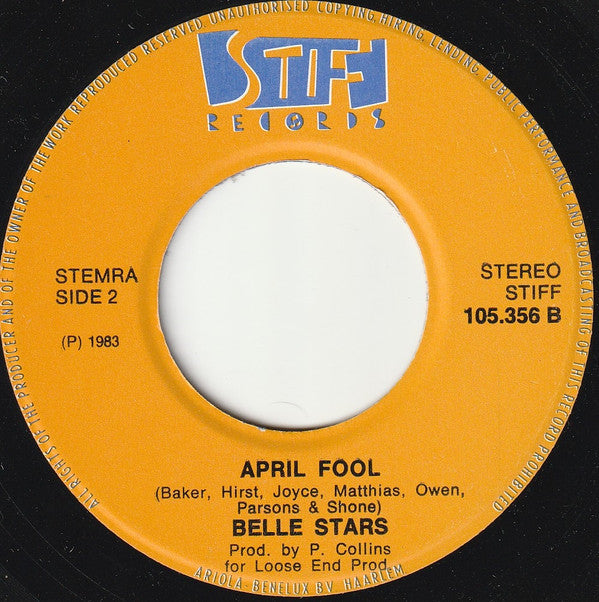 The Belle Stars : Sweet Memory (7")