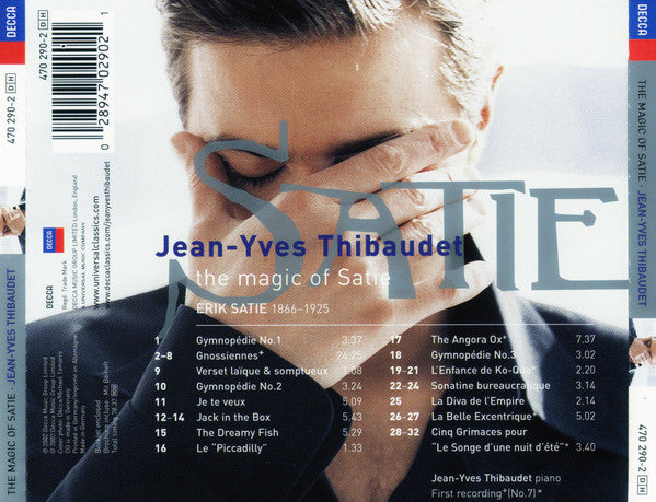 Erik Satie - Jean-Yves Thibaudet : The Magic Of Satie (CD, Album)