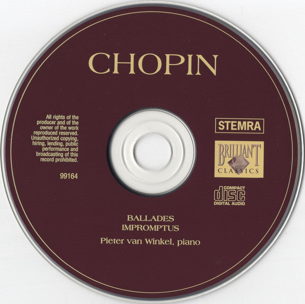Frédéric Chopin, Pieter van Winkel : Ballades/Impromptus (CD)