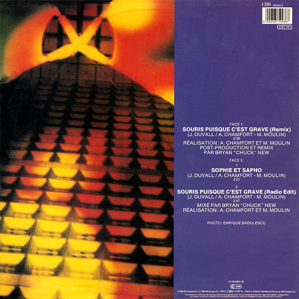 Alain Chamfort : Souris Puisque C'est Grave (12", Maxi)