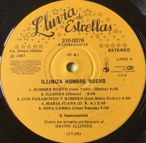 Grupo Illiniza : Hombre Nuevo (LP, Album)