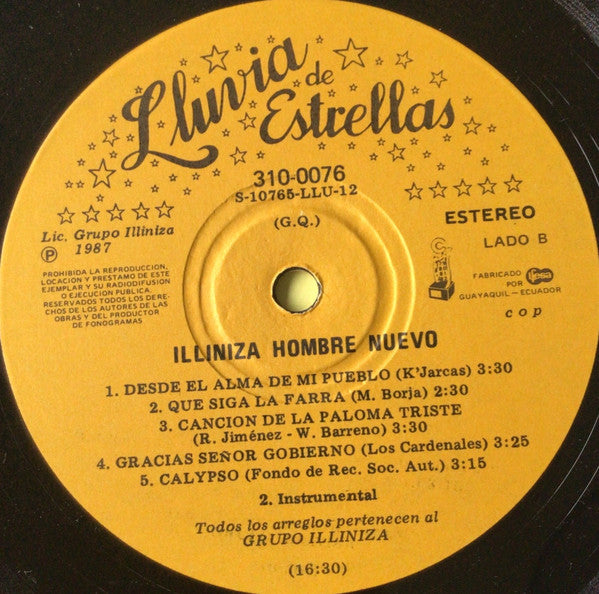 Grupo Illiniza : Hombre Nuevo (LP, Album)