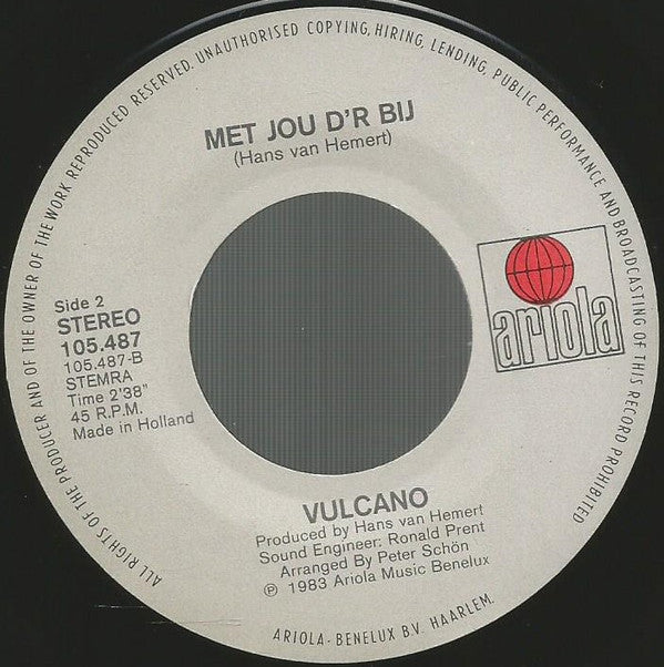 Vulcano (2) : Als Je Haar Maar Goed Zit (7", Single)