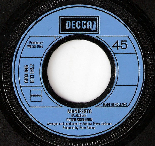 Peter Skellern : You're A Lady (7", Single)