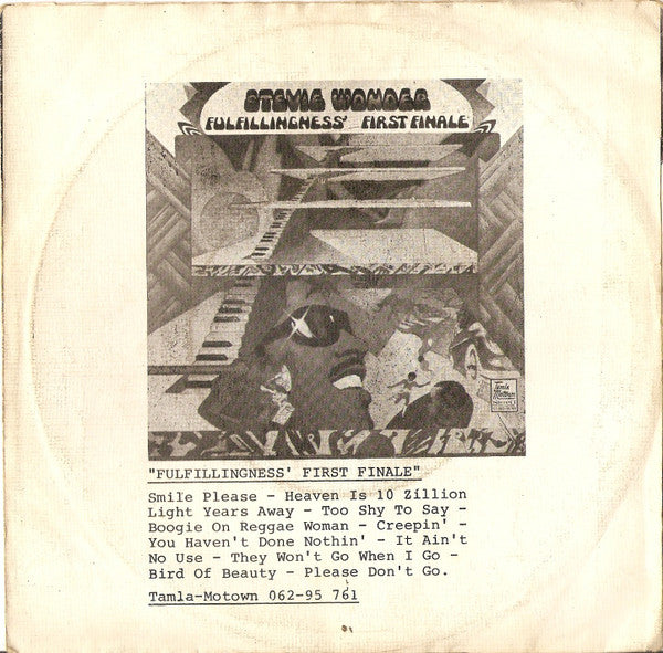 Stevie Wonder : You Haven't Done Nothin' (7", Single)