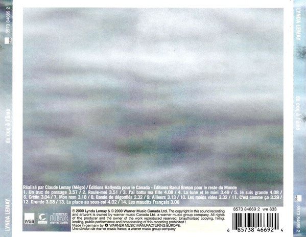 Lynda Lemay : Du Coq À L'Âme (CD, Album)