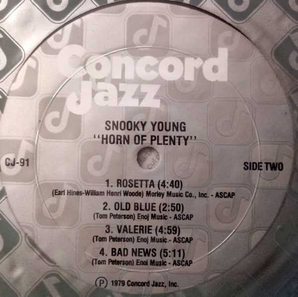 Snooky Young : Horn Of Plenty (LP, Album)