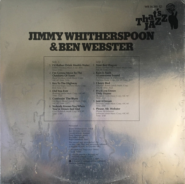Jimmy Witherspoon & Ben Webster : That's Jazz (LP, RE)