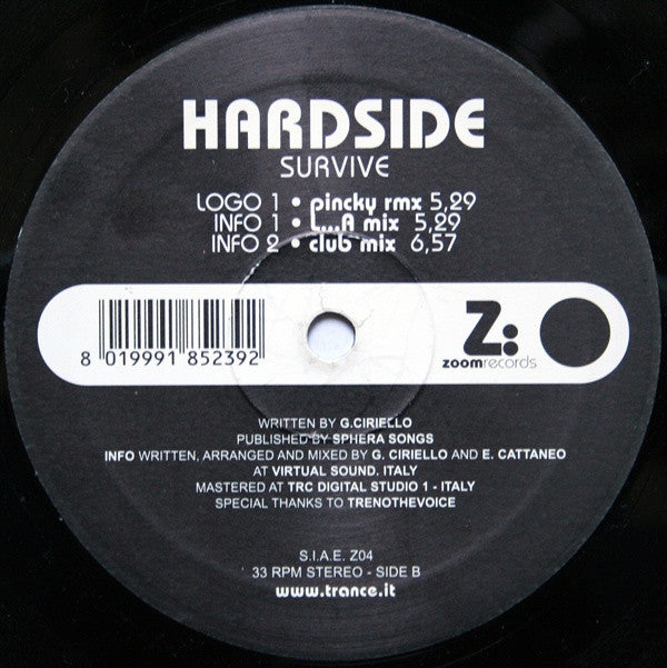 Hardside : Survive (12")