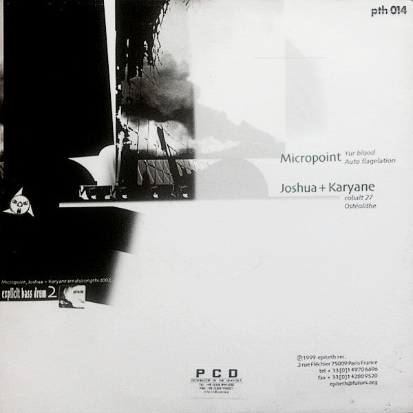 Micropoint / Joshua (2) + Karyane : From Explicit Bass Drum Vol. 2 (12")