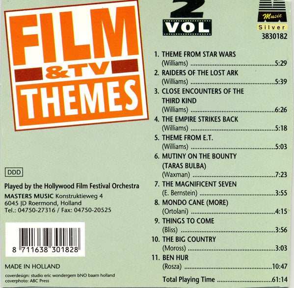 The Hollywood Film Festival Orchestra : Film & TV Themes - Vol. 2 (CD, Comp)