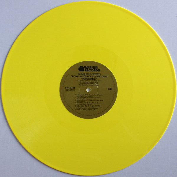 Various : Performance: Original Motion Picture Sound Track (LP, Album, Ltd, RE, Yel)