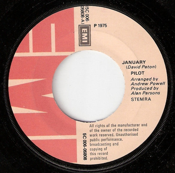 Pilot : January (7", Single)