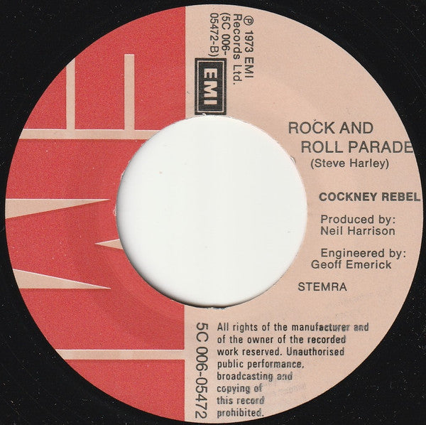 Cockney Rebel : Sebastian (7", Single)