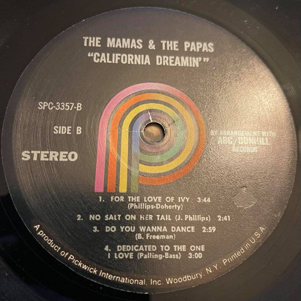 The Mamas & The Papas : California Dreamin' (LP, Comp, RE, Alt)