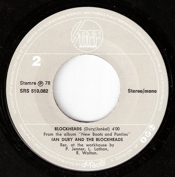 Ian Dury And The Blockheads : Wake Up! (7", Single)
