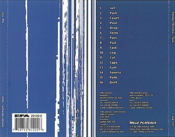 Tilman Ehrhorn : Task (CD, Album)