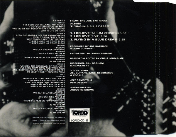 Joe Satriani : I Believe (CD, Maxi)