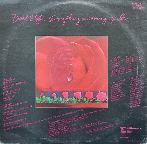 David Ruffin : Everything's Coming Up Love (LP, Album)