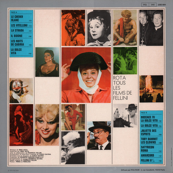Nino Rota : Toutes Les Musiques De Film De Fellini (LP, Comp, RE)