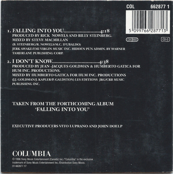 Céline Dion : Falling Into You (CD, Single, Car)