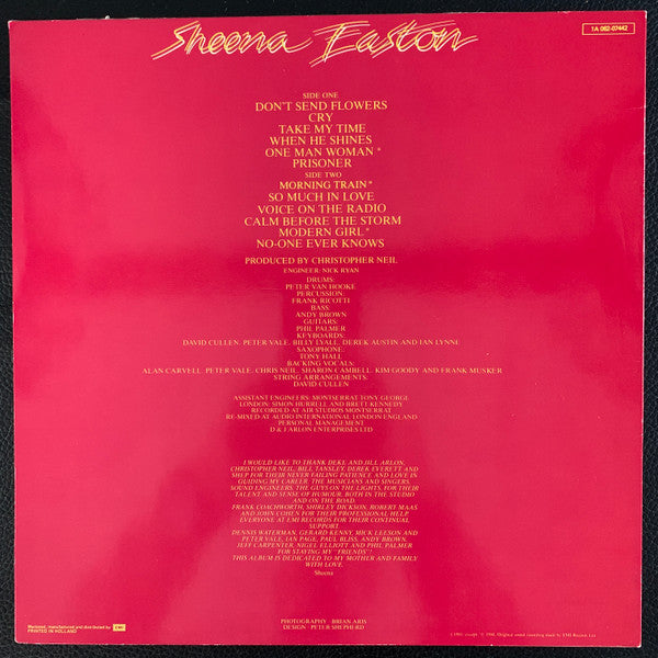 Sheena Easton : Take My Time (LP, Album)