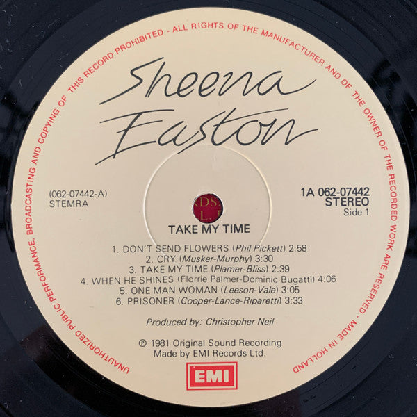 Sheena Easton : Take My Time (LP, Album)
